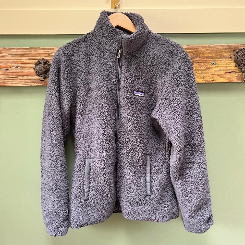 Patagonia Los Gatos Full Zip Fleece Jacket Womens Large Smolder Blue 25211 FA18